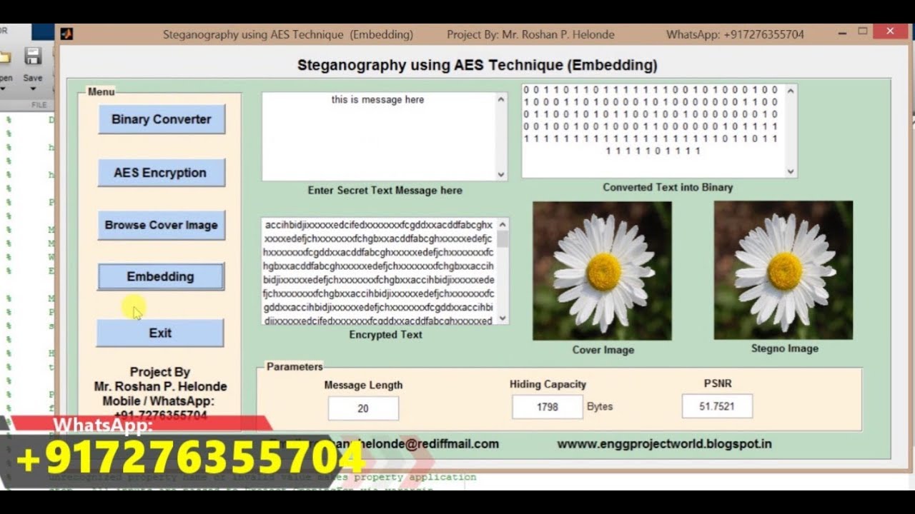 Secure Image Steganography with AES Encryption in MATLAB 🔐
