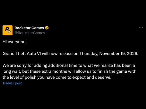 GTA 6 ACABA DE SER ADIADO!!! OFICIAL!!!