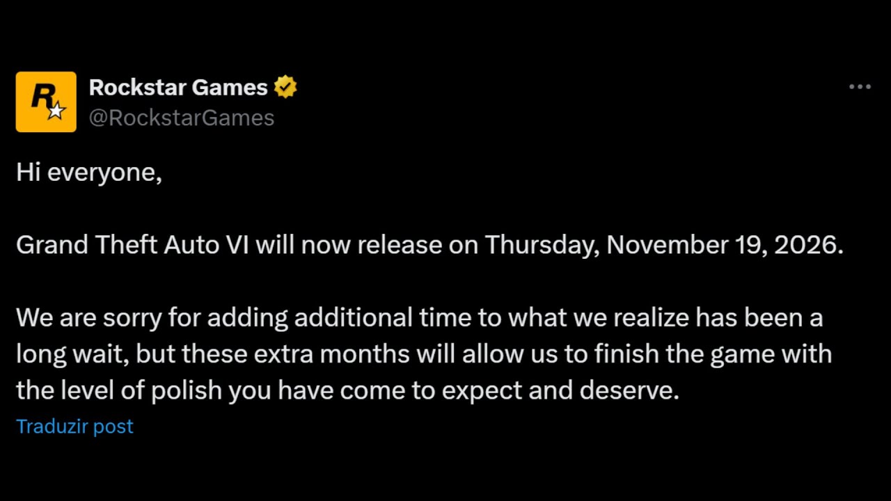 GTA 6 🚨 GTA 6 Oficialmente Adiado! Descubra os Detalhes Agora