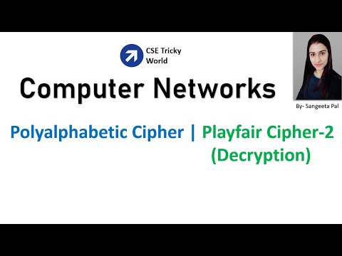 CN || Playfair Cipher || Decryption || Hindi