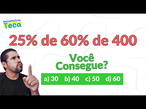 🚨 SOS MATEMÁTICA BÁSICA ✅ Expressão com PORCENTAGEM