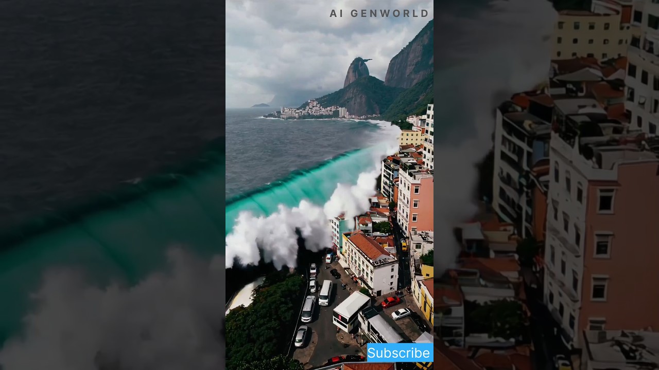 AI-Generated Waves Crash Brazil Coast 🌊