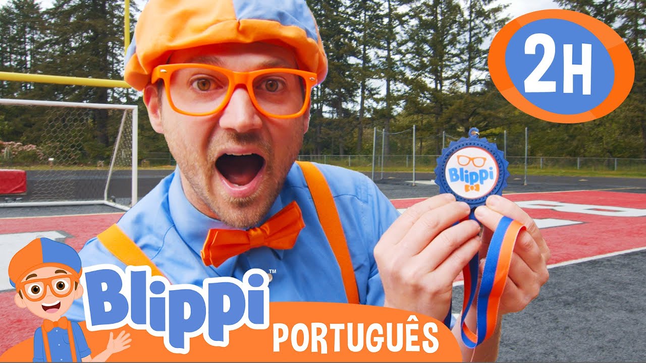 Blippi Nos Jogos Olímpicos 2024! 🏅 Diversão e Educação na Maratona do Blippi Brasil