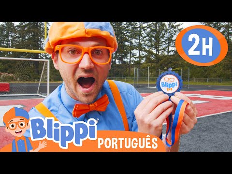 Blippi nos Jogos Olímpicos 2024! | MARATONA DE BLIPPI BRASIL! | Vídeos Educativos para Crianças
