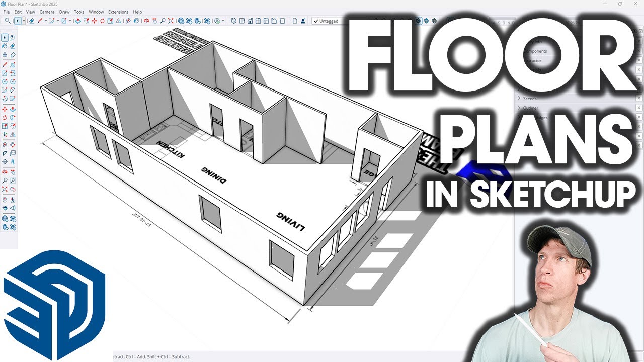 SketchUp 2025: Floor Plan Modeling Guide π