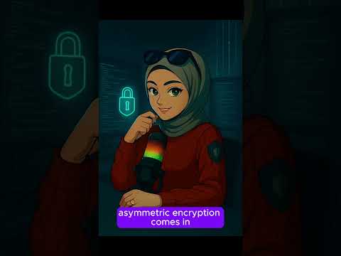 symmetric and asymmetric key #encryption #cybersecurity #onlinesafety