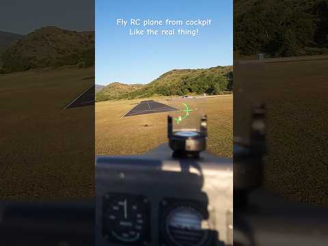 Practice realistic side slip landing in cross wind using head tracking FPV with a “HUD”