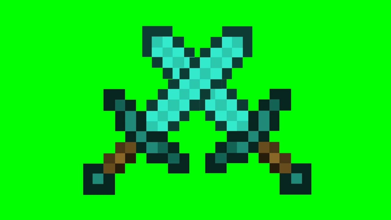 minecraft sword transition green screen ✨