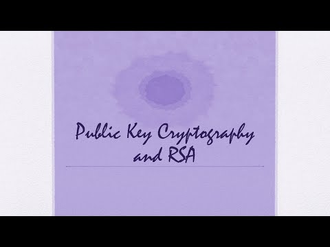[CompNetSec] - 11 - Public Key Cryptography and RSA