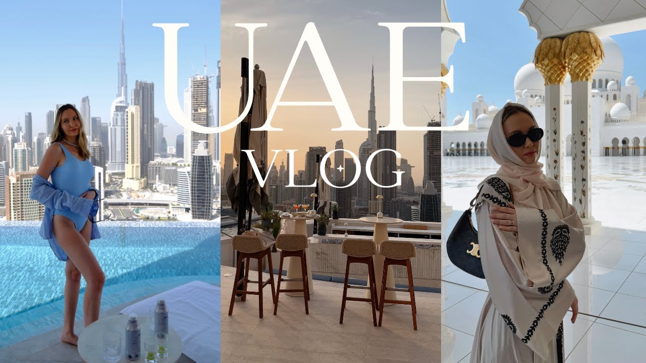 DUBAI & ABU DHABI TRAVEL VLOG | Qatar Business Class | Birthday in Dubai | Hotels, Beach & Pool days