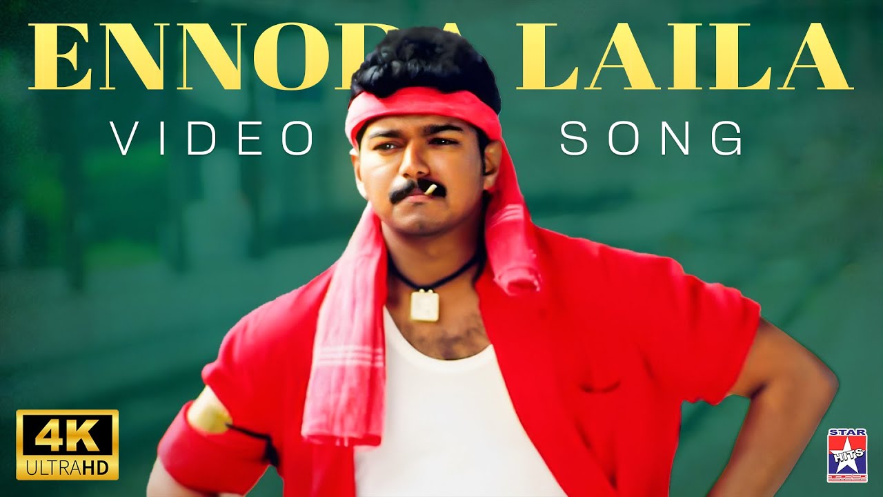 Ennoda Laila 4K Remaster | Vijay & Bhumika Chawla 🌟