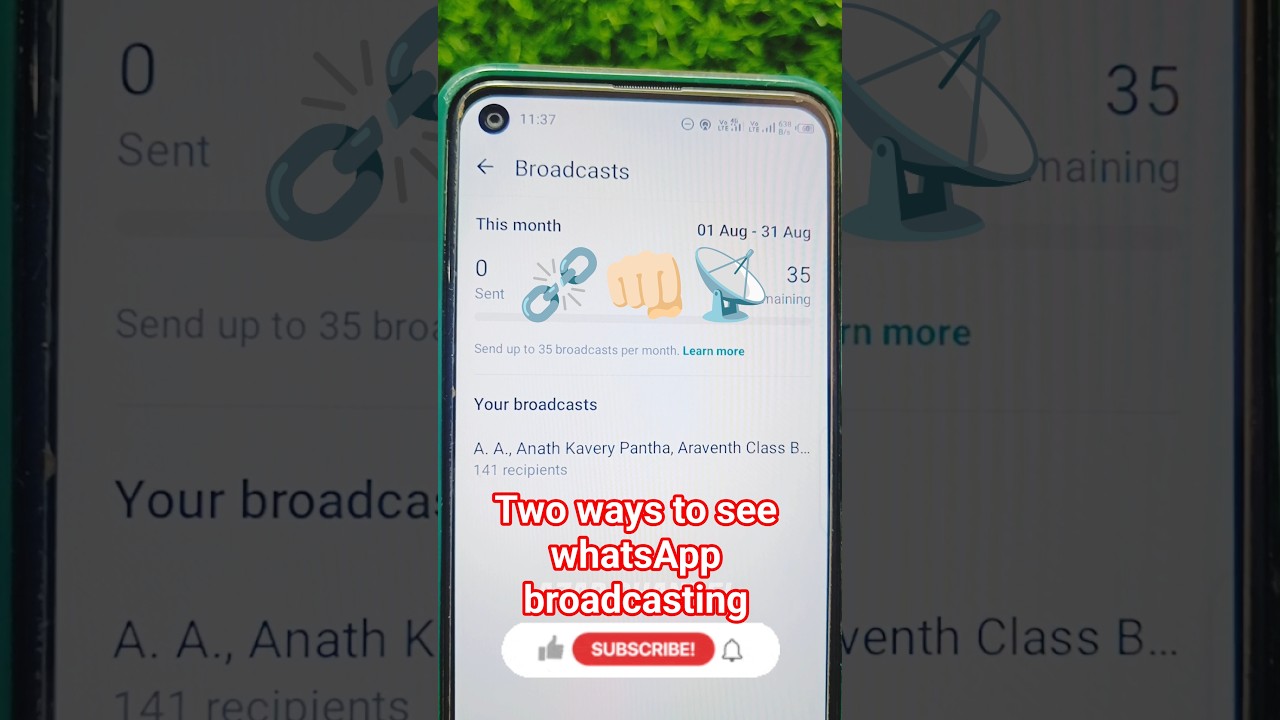 two ways to see whatsApp broadcasting βοΈβπ₯ππ»π‘ #azarchannel #broadcasting #whatsapp