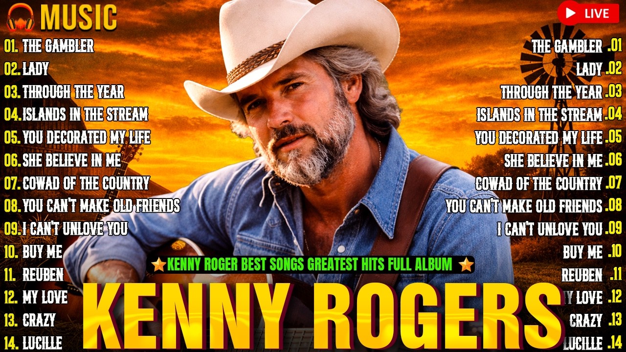 Kenny Rogers' Top Country Hits 🎶