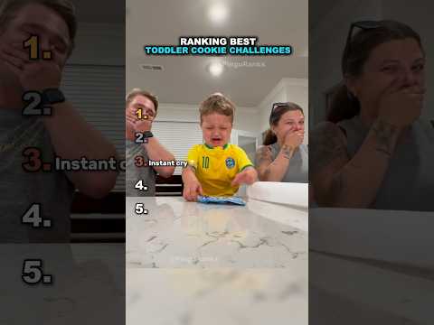 Ranking The Best Toddler Cookie Challenges🍪😂