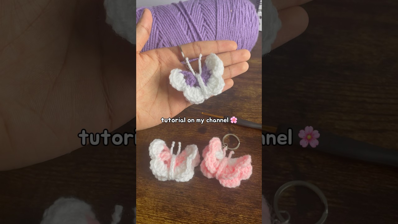 Cute & Easy Butterfly Keychain 🦋 for Beginners