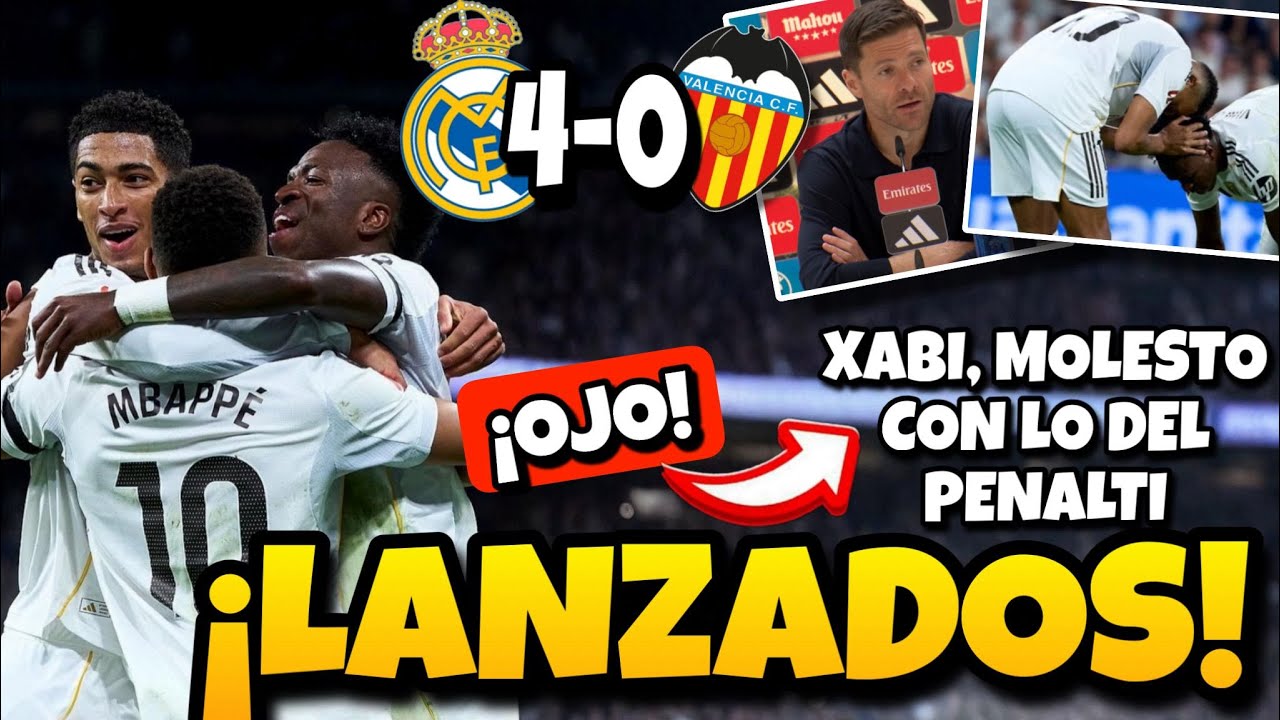 Madrid Domina a Valencia con Doble de Mbappé y Goles Espectaculares de Jude y Carreras