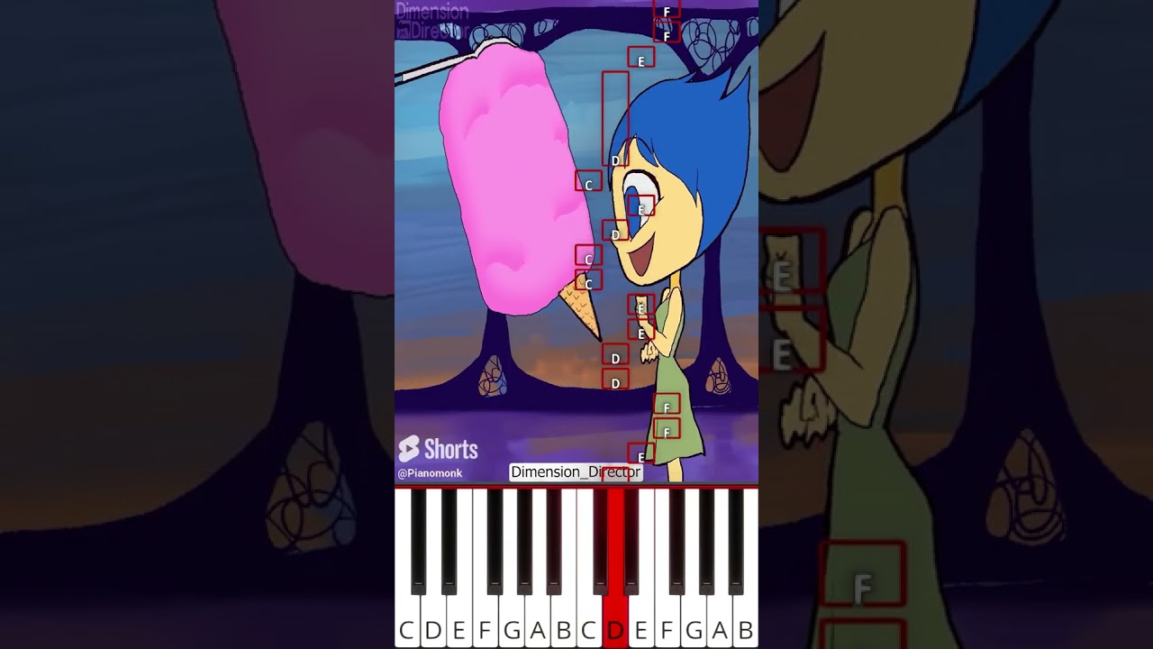 Turkish Ice Cream Meme 1 | Inside Out 2 Animation & Octave Piano Tutorial