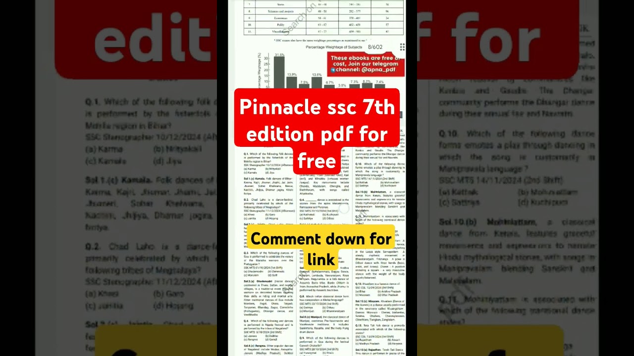 Download Pinnacle SSC CGL 7th Edition PDF for Free 📘 | Complete Guide & Resources