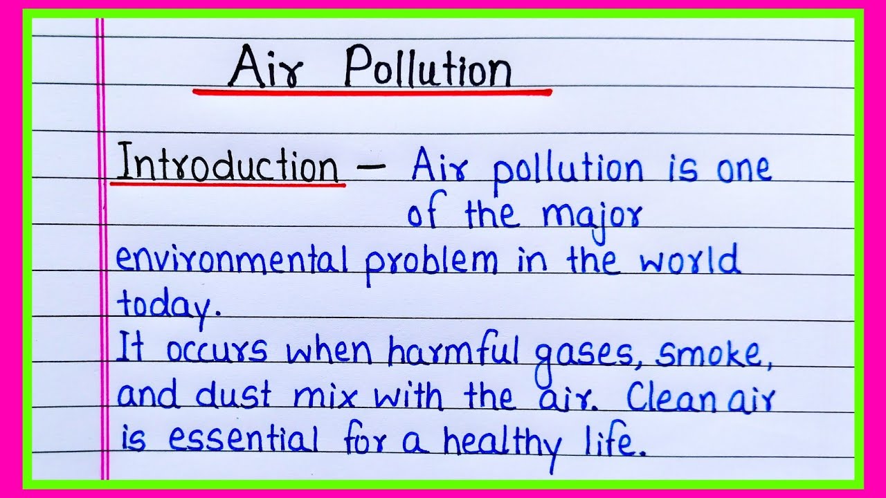 Essay on Air Pollution in English 🌍