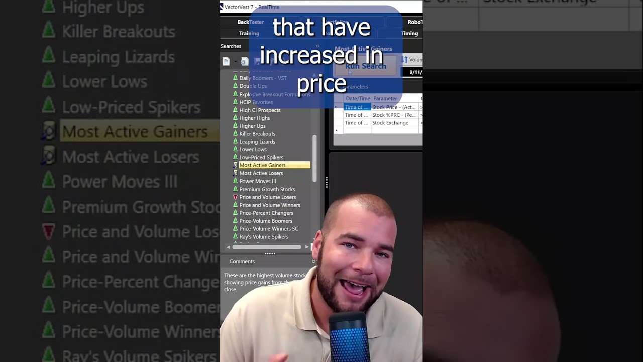 Find Big Movers with VectorVest π