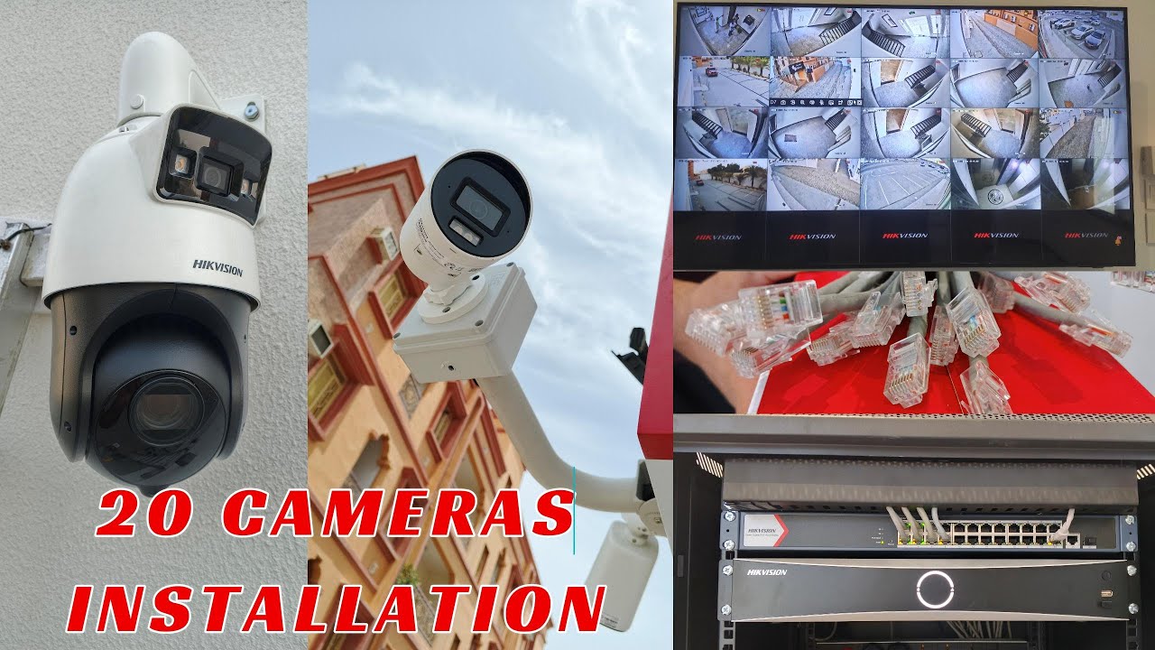 How to Install Hikvision & Dahua IP Camera System | Indoor & Outdoor PTZ Dual Lens Setup PoE Switch