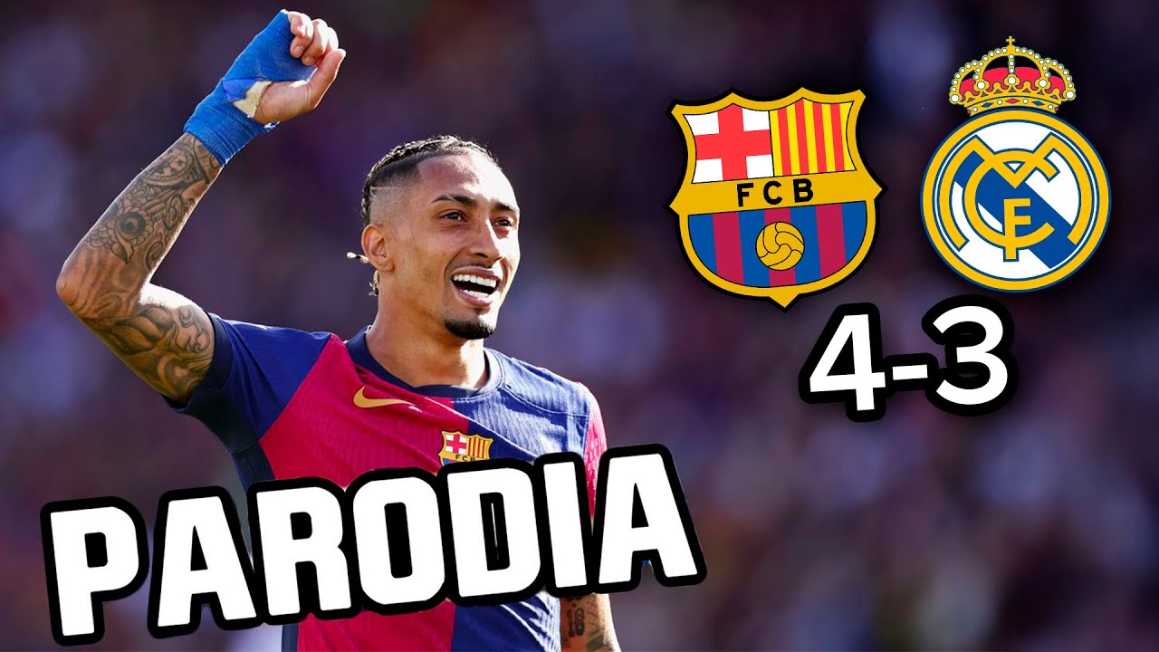 Parodia Musical: Barcelona vs Real Madrid 4-3 ⚽