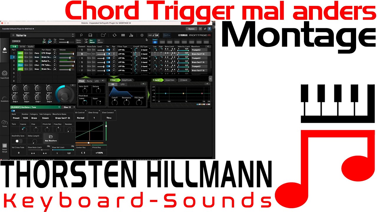 Innovative Chord Trigger Technik auf Yamaha Montage M & Modx M 🎹