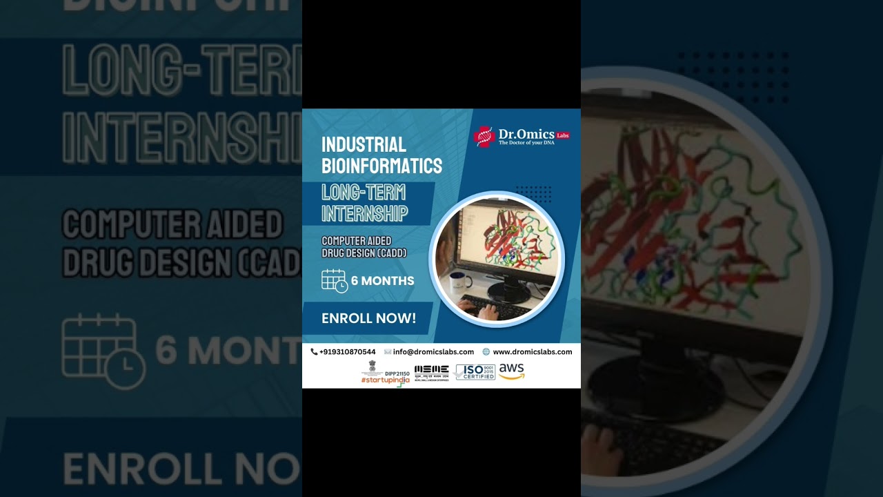 Exciting 6-Month Industrial Bioinformatics Internship in CADD – Apply Now! 🚀