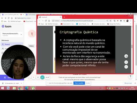 Vídeo avaliativo - Criptografia Quântica