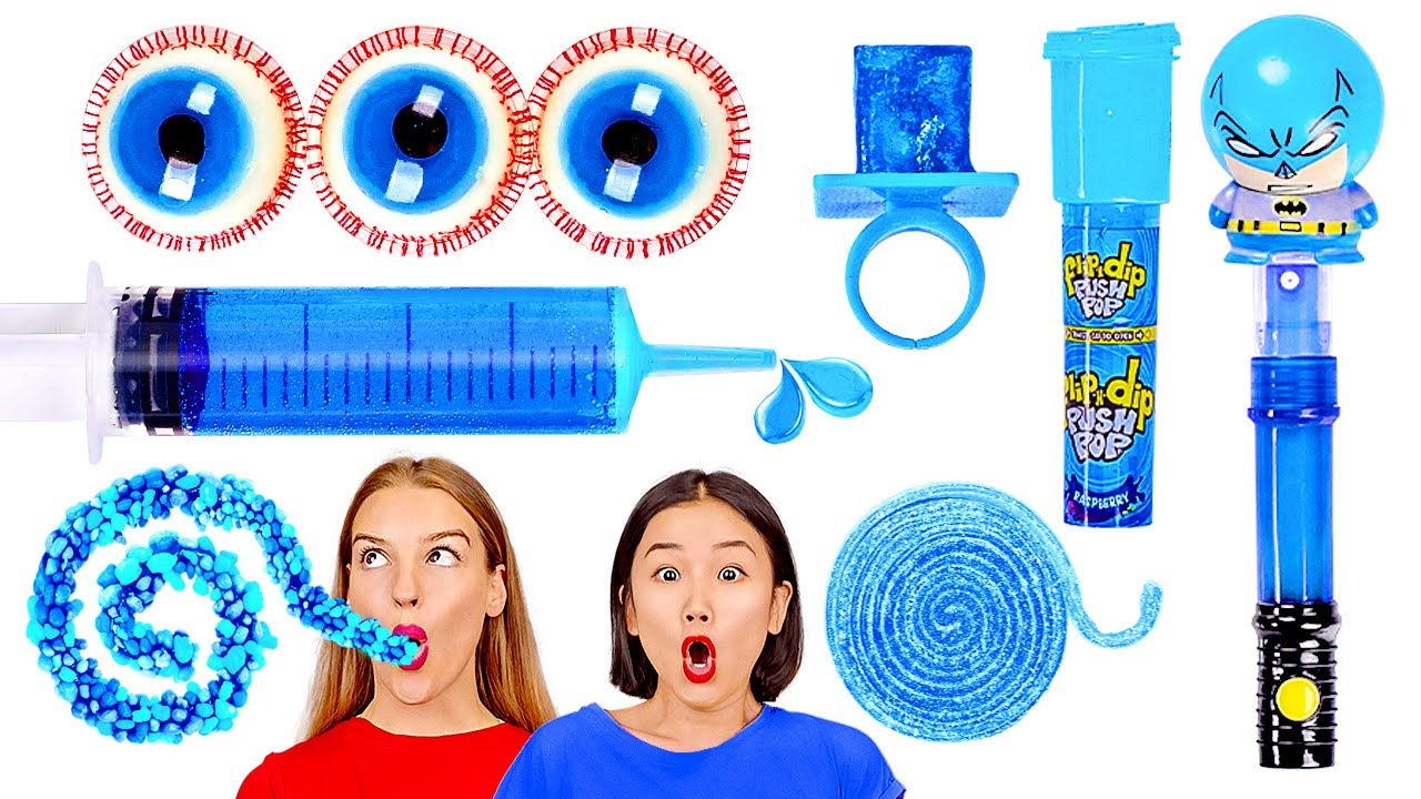 Makanan Warna Biru Terakhir! Mukbang Seru dari 123 GO! CHALLENGE 🍽️