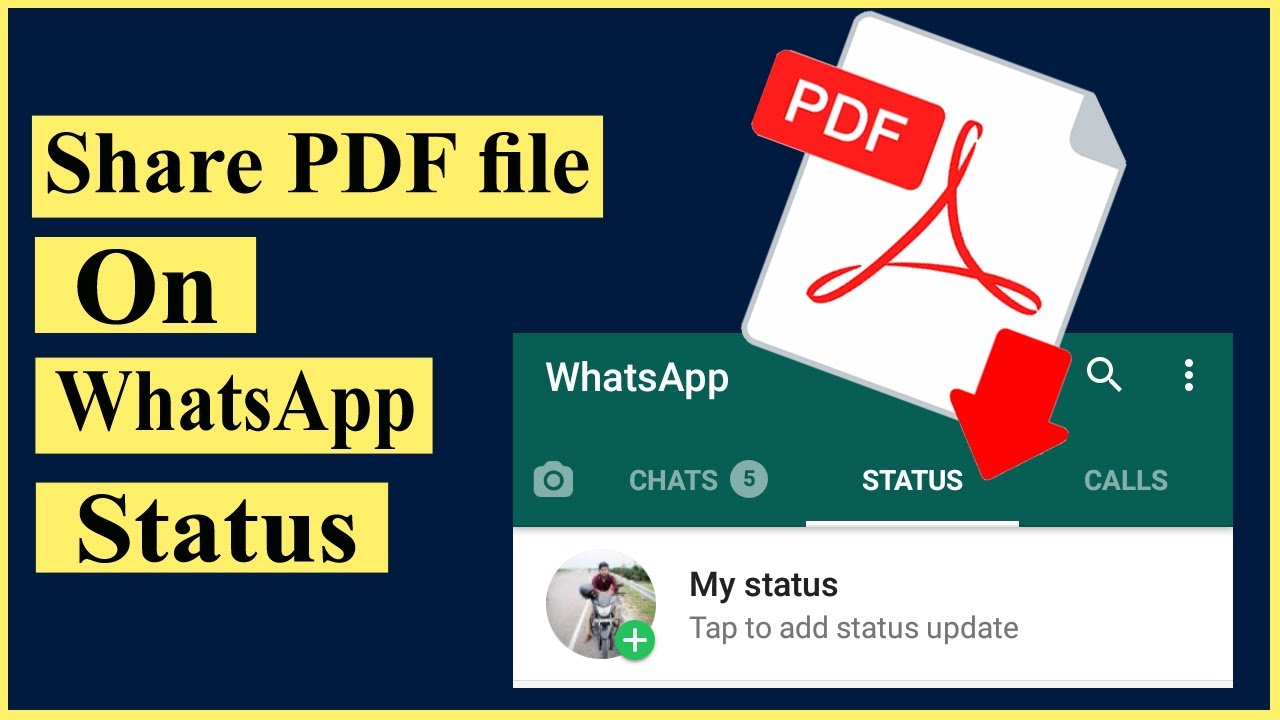 How to Share PDF Files on WhatsApp Status | Step-by-Step Guide (Hindi, 2020)
