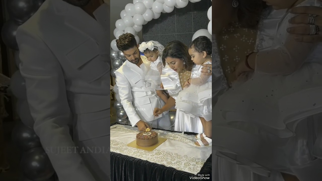 debina & gurmeet choudhary daughter divisha's  first birthday 🎇🎂#shrots #debinadecodes