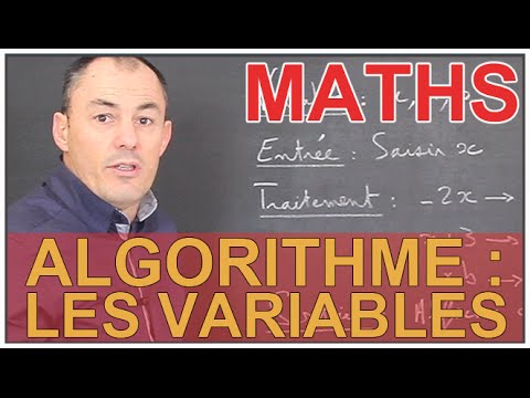 Algorithme : les variables - Tous niveaux - Maths - Les Bons Profs