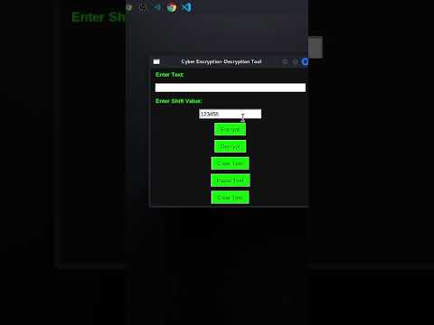 Create Secret Message Encryption and Decryption tool using Python | link is in comment box