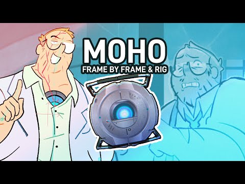 Space! I mean, Say apple! Two Moho scenes of a human version of Wheatley from Portal 2