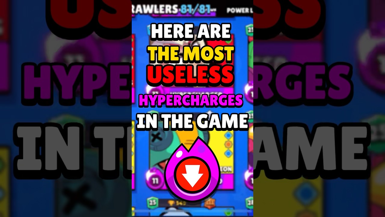 Most USELESS Hypercharges #brawlstars #shorts