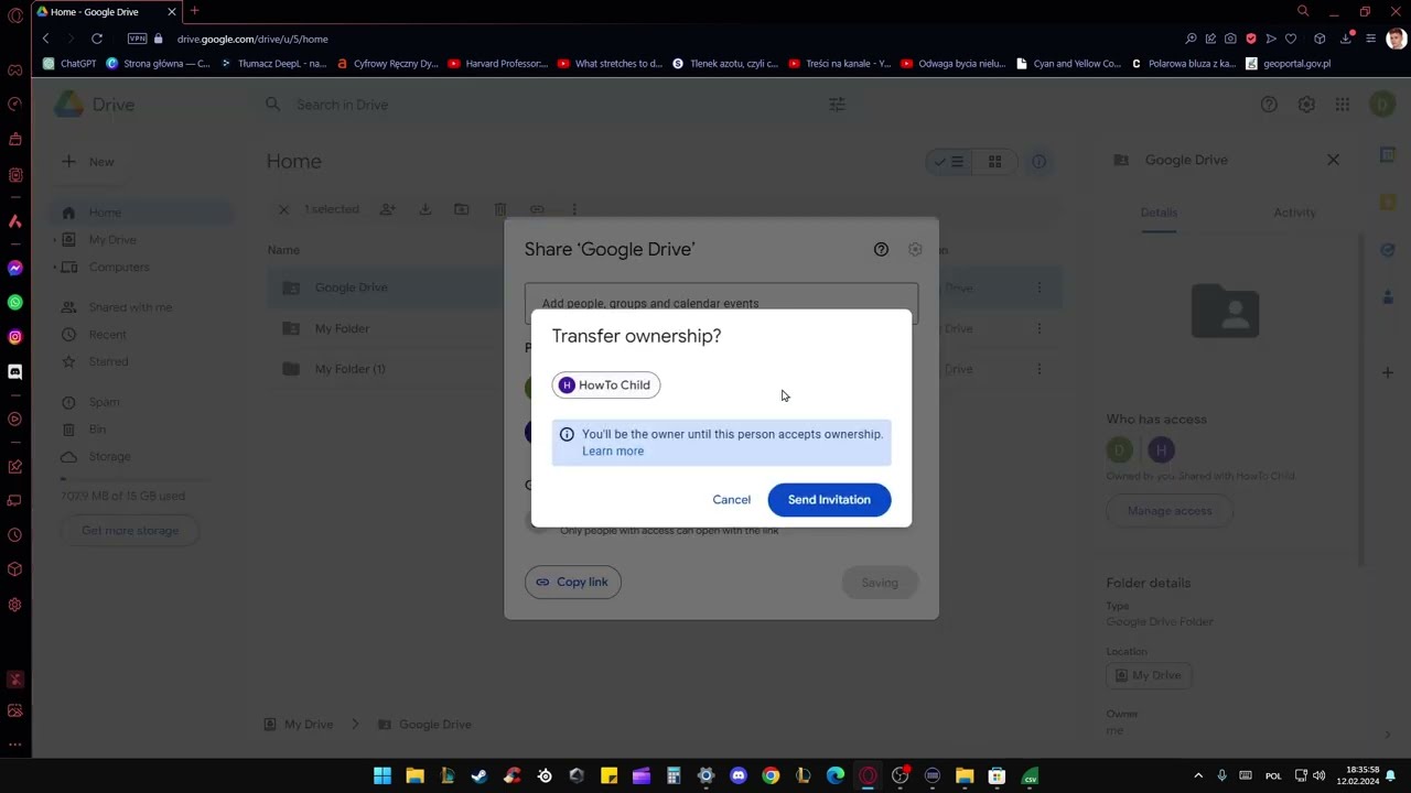Transfer Google Drive Folder Ownership in 2024 📁