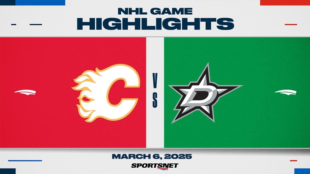 NHL Highlights: Stars Beat Flames 3-2 in OT 🏒