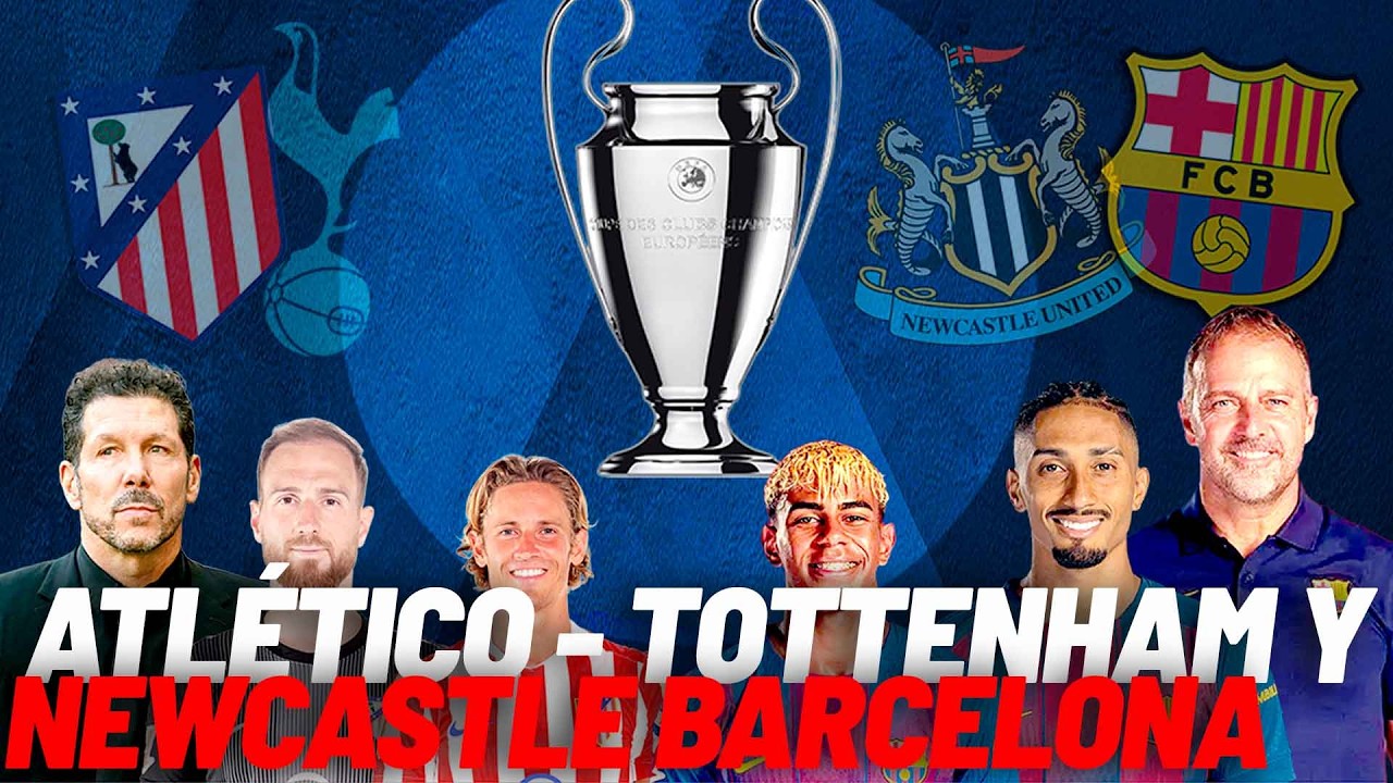 Atlético y Barcelona abren octavos de Champions ⚽