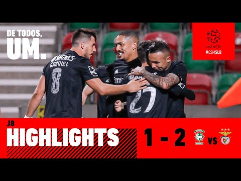 RESUMO / HIGHLIGHTS: CS Marítimo 1-2 SL Benfica
