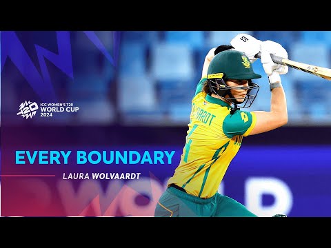 Every Laura Wolvaardt Boundary | WT20WC 2024