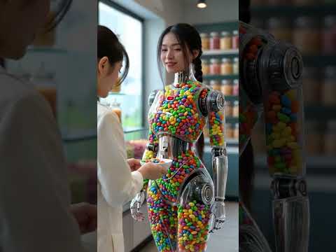 Jelly Bean Maker Robot #futuristic #humanoid #jellybeans #robot