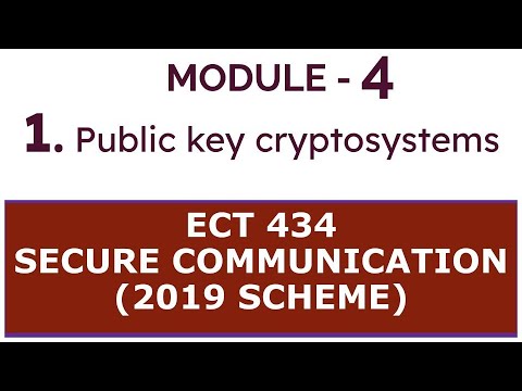 Module 4.1 Public key cryptosystems|S8 ECE|SECURE COMMUNICATION KTU|ECT434#engineering #ktutuition
