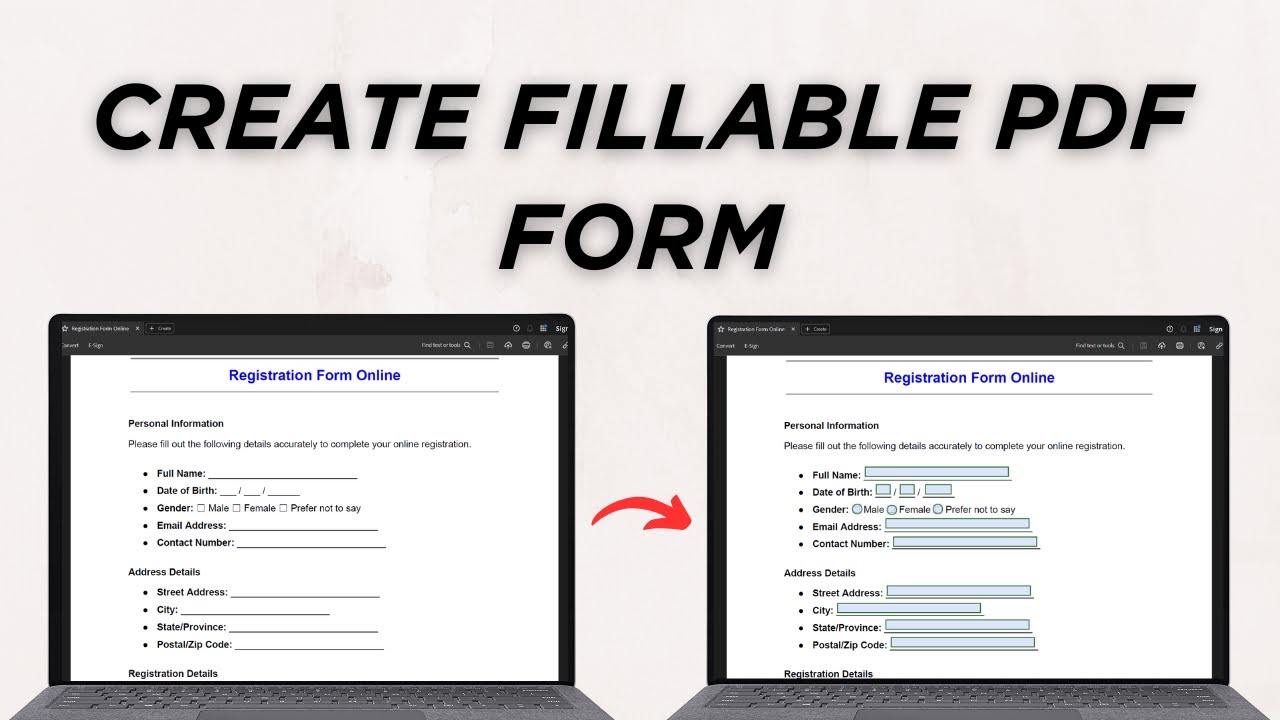 How To Create Fillable PDF Form for FREE