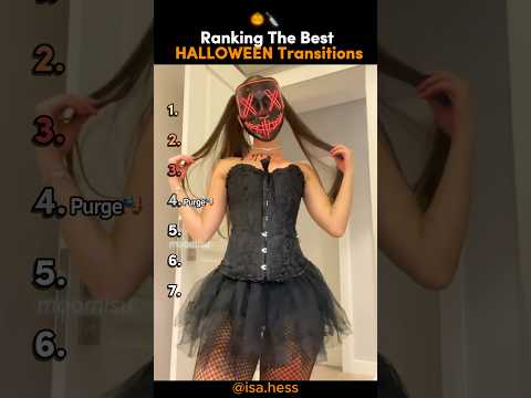 Ranking The BEST Halloween Transitions 🎃✨#tiktokviral #transition