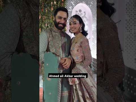 Ahmed ail Akbar with his wife looking Gorgeous #ahmedaliakbar #wedding #celebrity #parizaad #mehndi