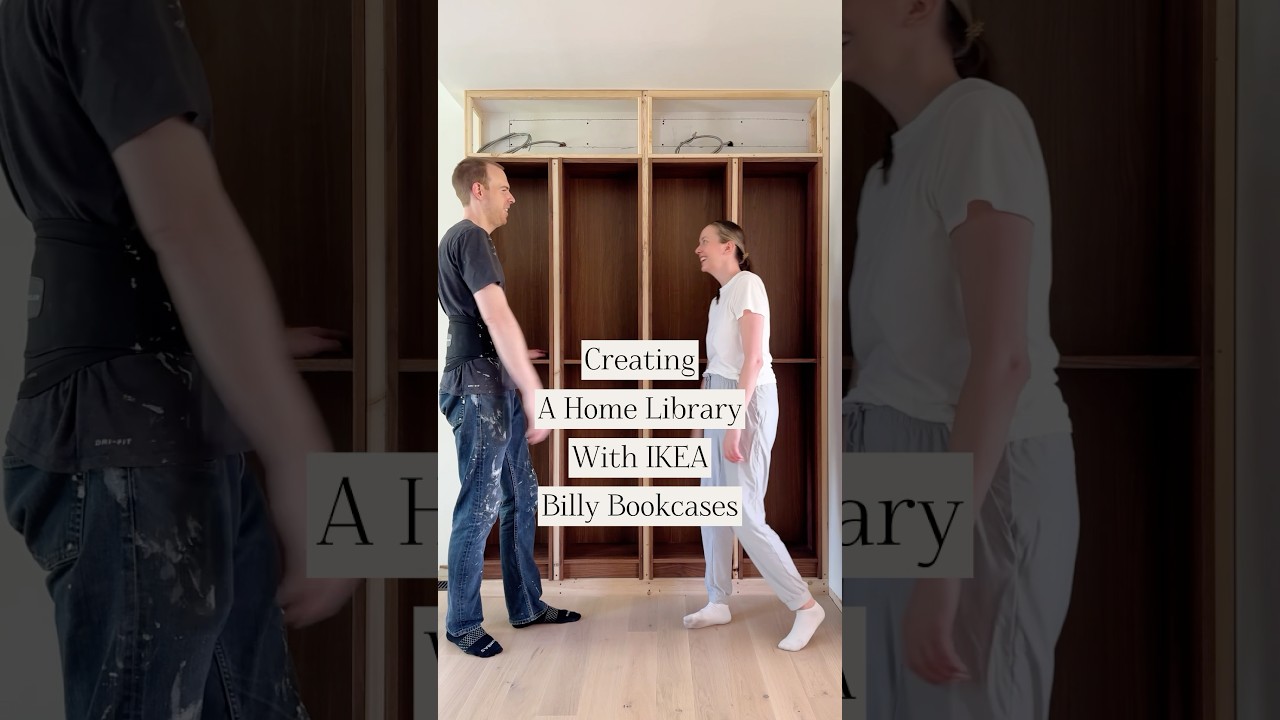 IKEA Billy Bookcase Hack for a Home Library 📚