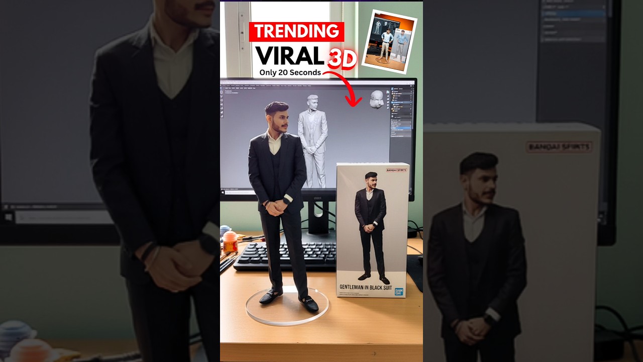 Transform Your Photos with AI & Google Gemini 🌟 | Trending 3D Model Editing on Instagram