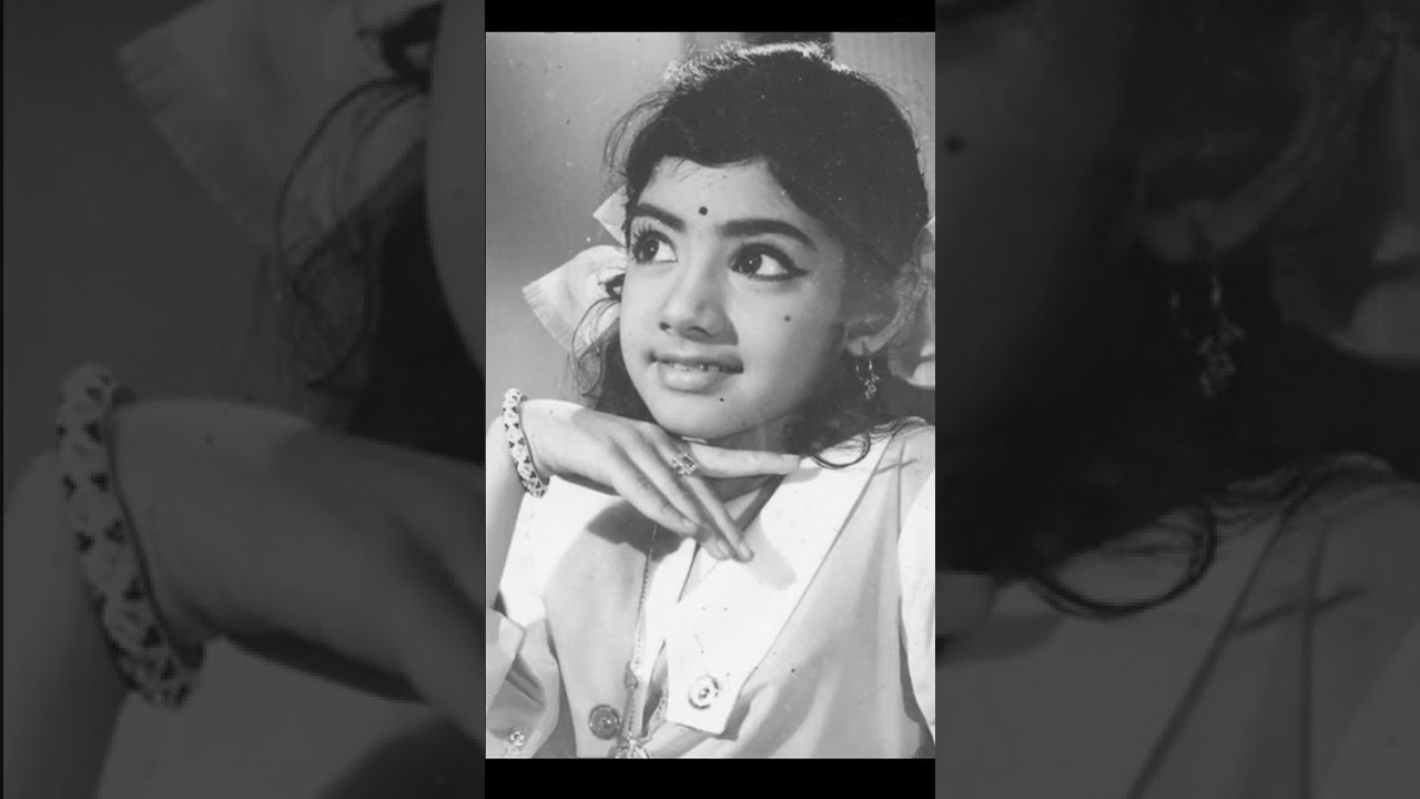 Sridavi's Childhood Photos Before Nose Surgery 😊