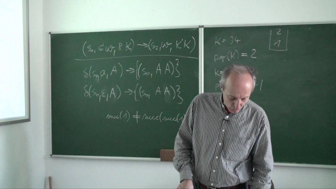 Theoretische Informatik Vorlesung 17 – Aufzeichnung vom 3. Juni 2013 📚